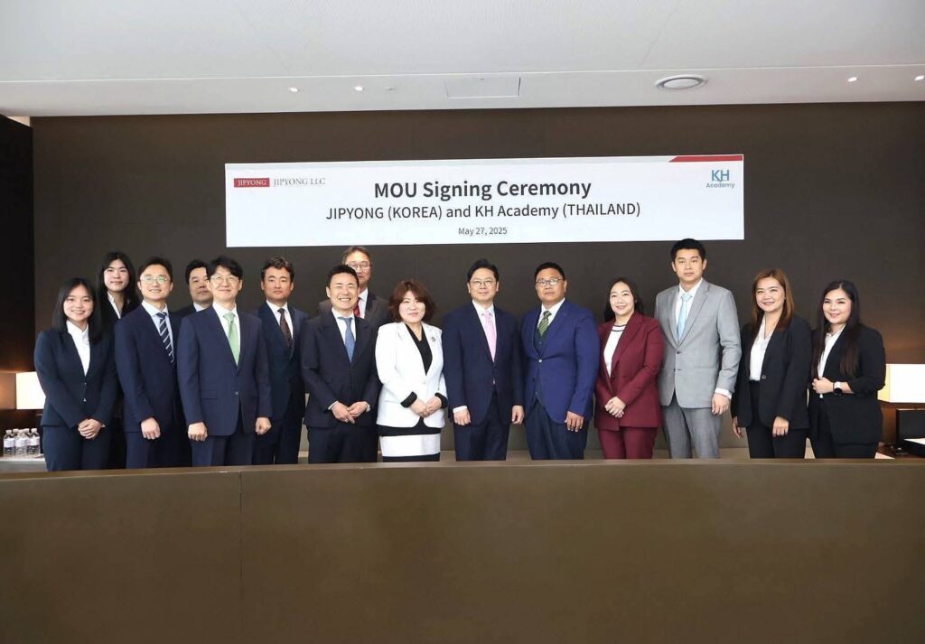 KH Academy ผนึก สนง.กฎหมายชั้นนำเกาหลีใต้ “Jipyong LLC”ร่วมพันธกิจส่งเสริมการศึกษา-พัฒนานักกฎหมายรุ่นใหม่